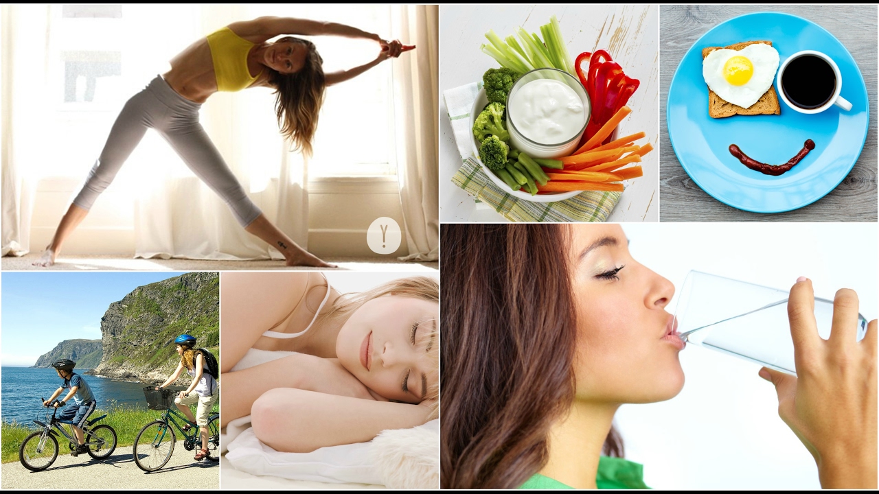 Healthy morning routine at home